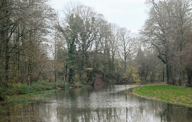 Beautiful view of Enghien, Belgium