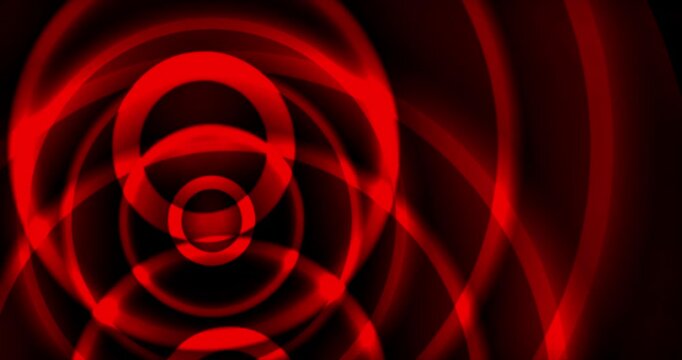 Colorful animated background in red tones. Club video. Meditating video. Seamless loop. Loop
