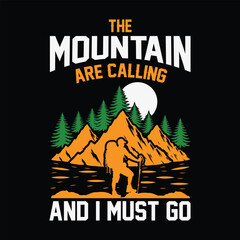Mountain t-shirt design, Outdor t-shirt design
