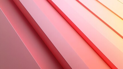 Abstract geometric background with diagonal pink and orange stripes.