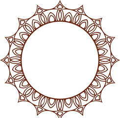 Beautiful flower art and mandala vector design