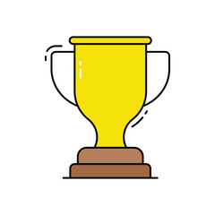Trophy vector icon