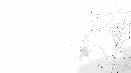 Abstract network graphic design showcasing interconnected data points.