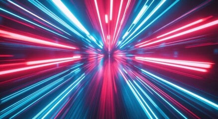 光のトンネルを駆け抜ける幻想的なエネルギーが漂う場面