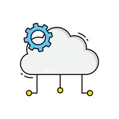 cloud computing vector icon