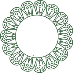 Beautiful flower art and mandala vector design