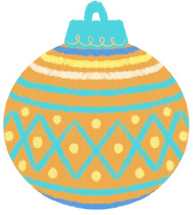 blue christmas ball
