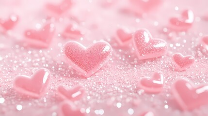 Obraz premium Pink love background
