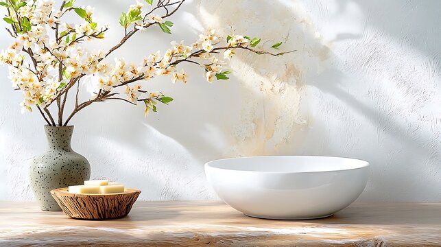 The smooth counter, bathed in light reflections, exudes a sleek and modern aesthetic that brings a touch of elegance to any space.