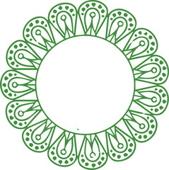 Beautiful flower art and mandala vector design