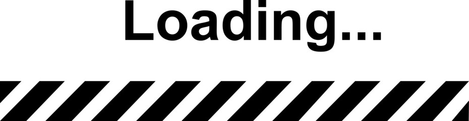 Loading bar icon. Loading bar progress icon, load sign vector illustration isolated on transparent backgrounds. System software update and upgrade concept load sign. Download progress icon.