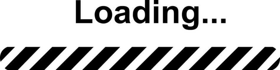 Loading bar icon. Loading bar progress icon, load sign vector illustration isolated on transparent backgrounds. System software update and upgrade concept load sign. Download progress icon.