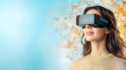 Fototapeta premium A pioneering businesswoman in the metaverse