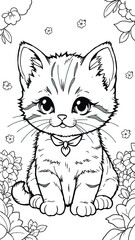 Obraz premium cat with a background