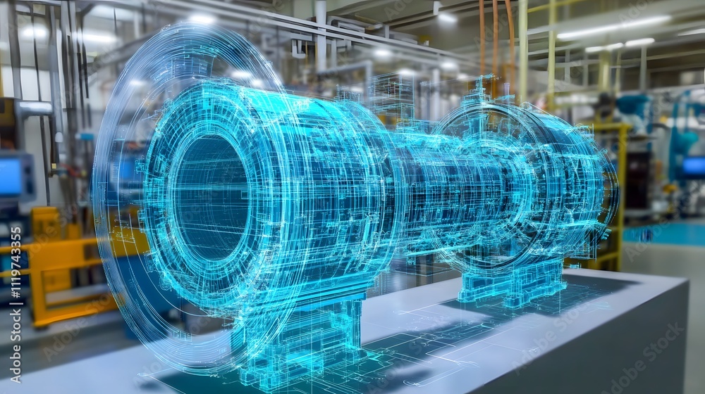 Poster the creation of a virtual model of a physical product or system that allows manufacturers to simulat