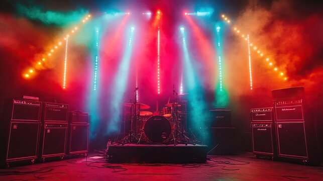 Concert Stage Ready for the Show
