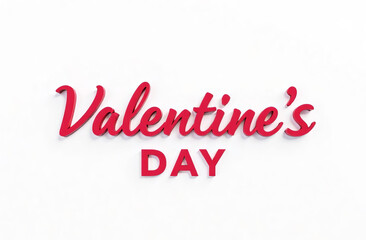 Valentine's Day Holiday Card with Blank Space for Text 