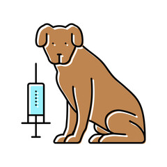 bowtie dog color icon vector. bowtie dog sign. isolated symbol illustration