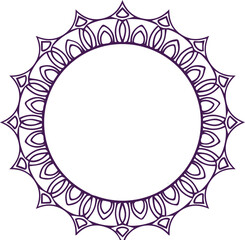 Beautiful flower art and mandala vector design