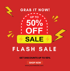 Fototapeta premium Flash Sale Design for Sale offer