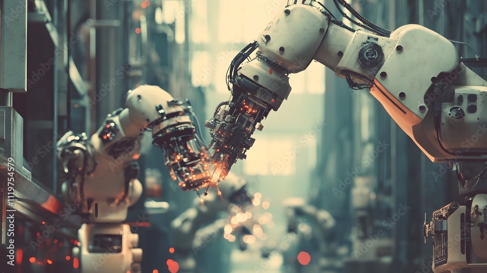Poster the integration of automated systems and robotics to improve precision, efficiency, and reduce human