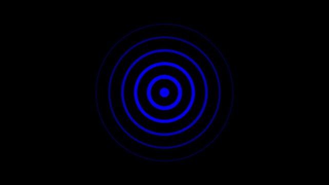 Black concentric circle set. Sonar or sound wave ring collection. Dotted and linear epicentre, target, radar icon concept. Sensor waves vector illustration on white isolated background. Security conne