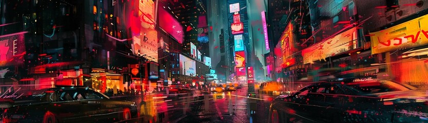 Fototapeta premium City life the pulse of modern society