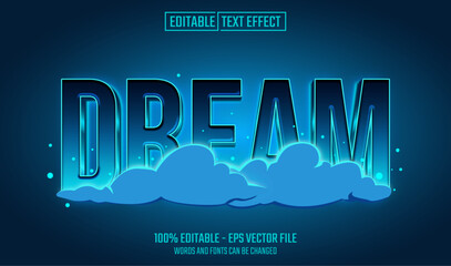 dream editable text effect