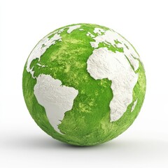 Eco-Friendly Green Earth Model Highlighting Environmental Conservation Themes