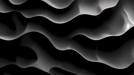 Obraz premium An organic pattern of dark gray lines creates the illusion of a wavy hexagon on a black background. A complex and textured design adds depth to the black canvas.