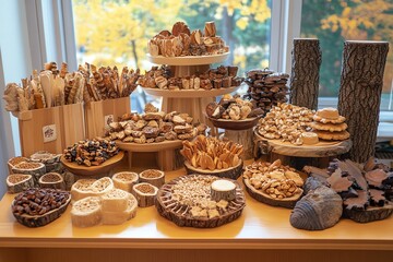 Naklejka premium A Collection of Handmade Crafts on a Table