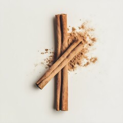 cinnamon sticks isolated