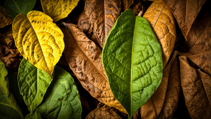 whole tobacco leaf background
