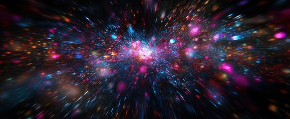 Banner purple firework celebrate anniversary happy new year 2025, 4th of july holiday festival. Banner purple firework night time National holiday. Violet firework New year 2025 festival, copy space