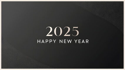 Fototapeta premium Joyful Happy New Year 2025 Greeting for the Festive Season
