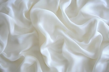 Obraz premium A close up view of white fabric texture with intricate details