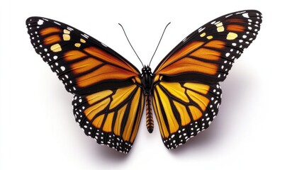 Obraz premium A butterfly perched on a white surface