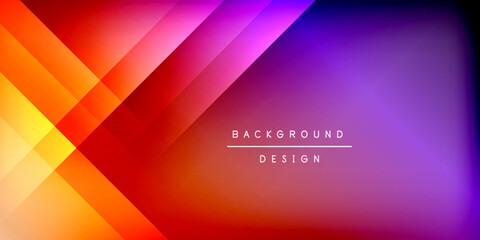 Dynamic shadow lines geometric shapes