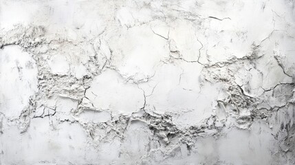 Obraz premium Cracked textured white concrete wall surface perfect for backgrounds and architectural designs
