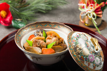日本のお正月　筑前煮