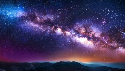 space background with stardust and shining stars realistic colorful cosmos with nebula and milky way