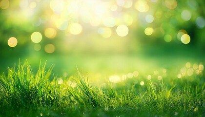 Obraz premium summer green background blur bokeh highlights
