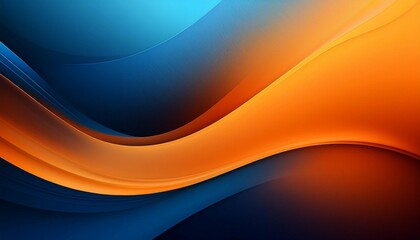 abstract gradient background transitioning from deep blue to vibrant orange in a smooth flow