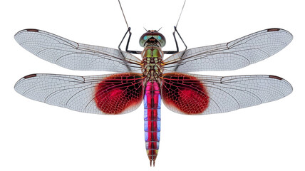 dragonfly isolated on white