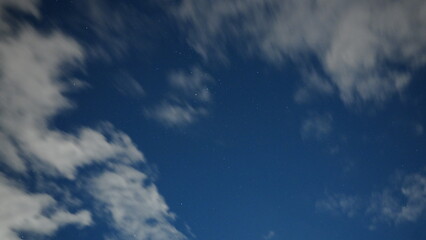 The night sky view with the stars full of the sky at night
