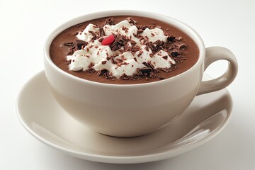 A Cup of Hot Chocolate with a Festive Touch