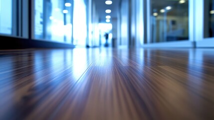 Modern vinyl flooring that mimics wood texture in a bright living room creating an inviting atmosphere with soft focus and depth of field.