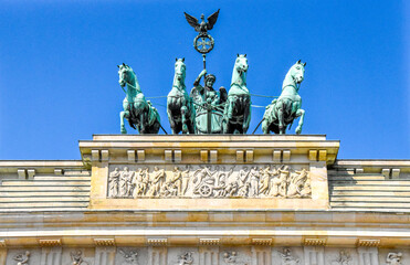 Obraz premium Germany. Berlin. Brandenburg Gate. Sculpture