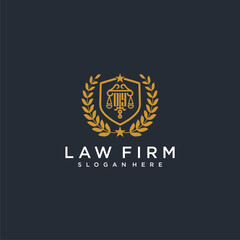 OY letter monogram logo for lawfirm with pillar & leaf image design