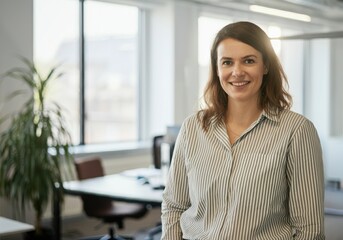 Portrait of a successful business woman, Confident businesswoman smiling